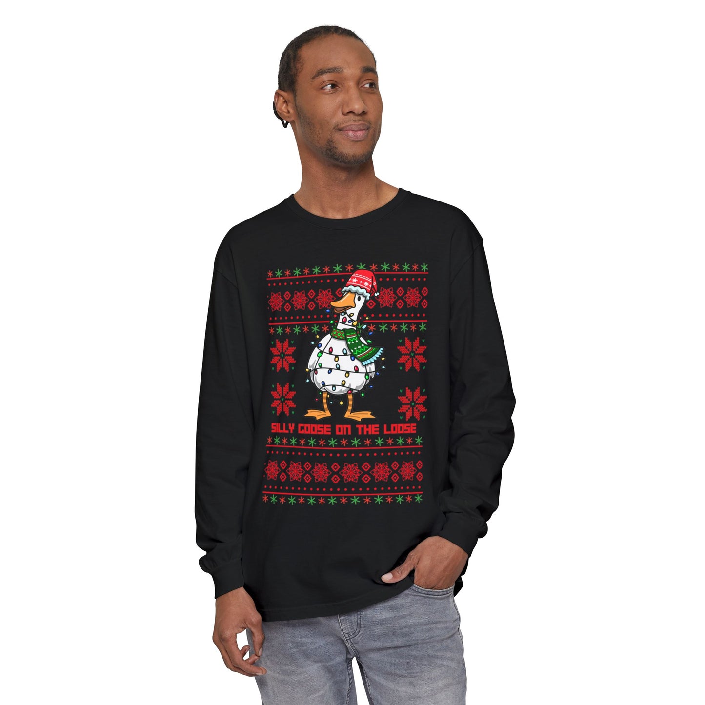 Christmas Silly Goose Long Sleeve T-Shirt