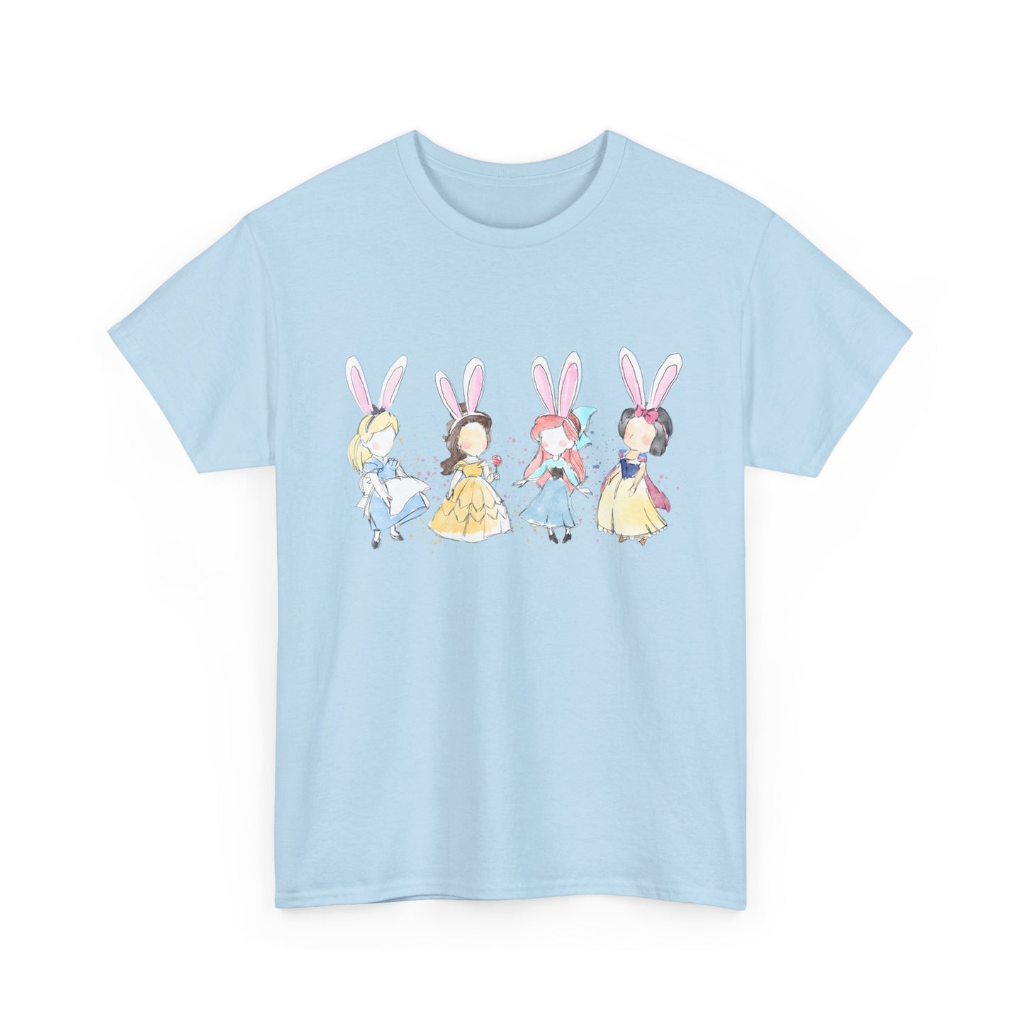 Tee - Whimsical Bunny Princess Graphic Print