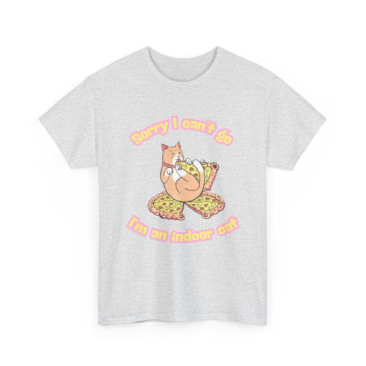 Cat Lover Unisex Tee - Indoor Cat, Fat Cat Design