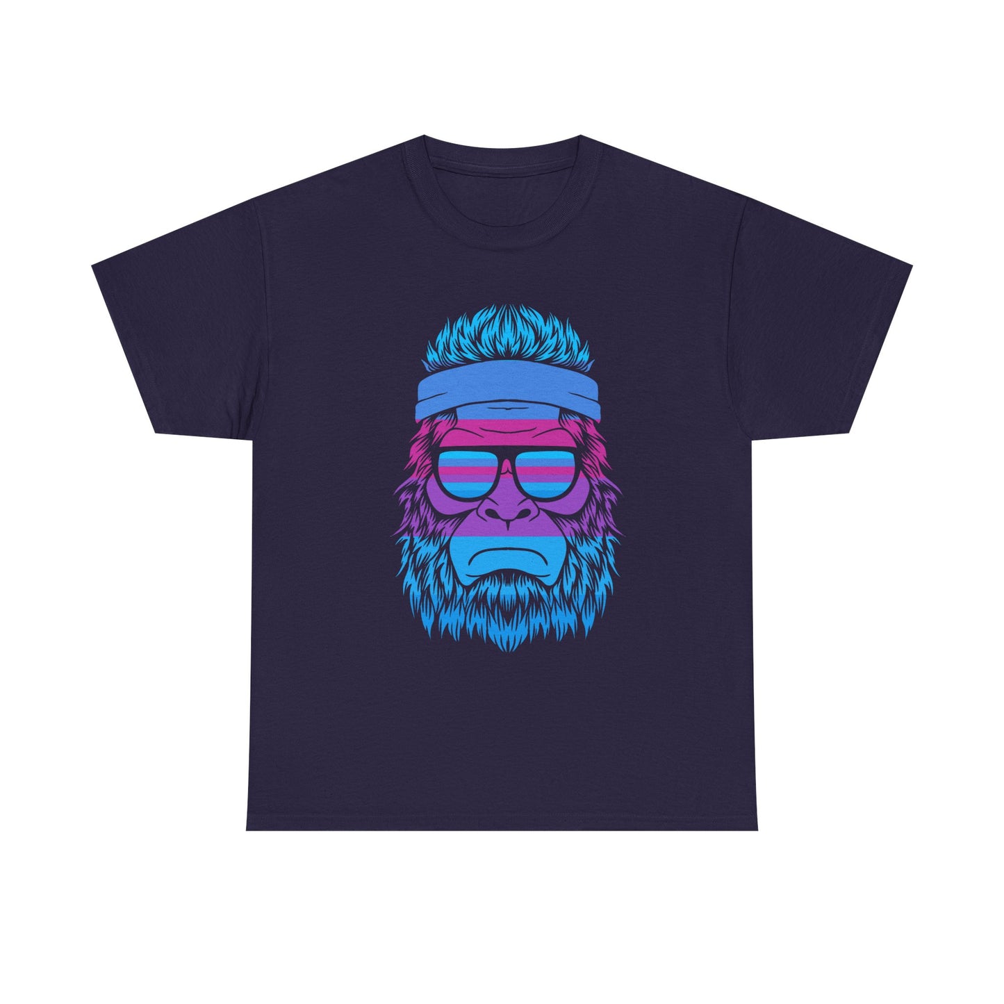 Chill Vibes big foot Tee - Unisex Heavy Cotton Shirt with Retro Design