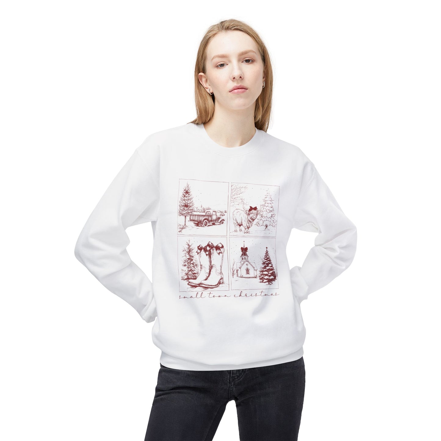 Small town Christmas Crewneck Sweatshirt