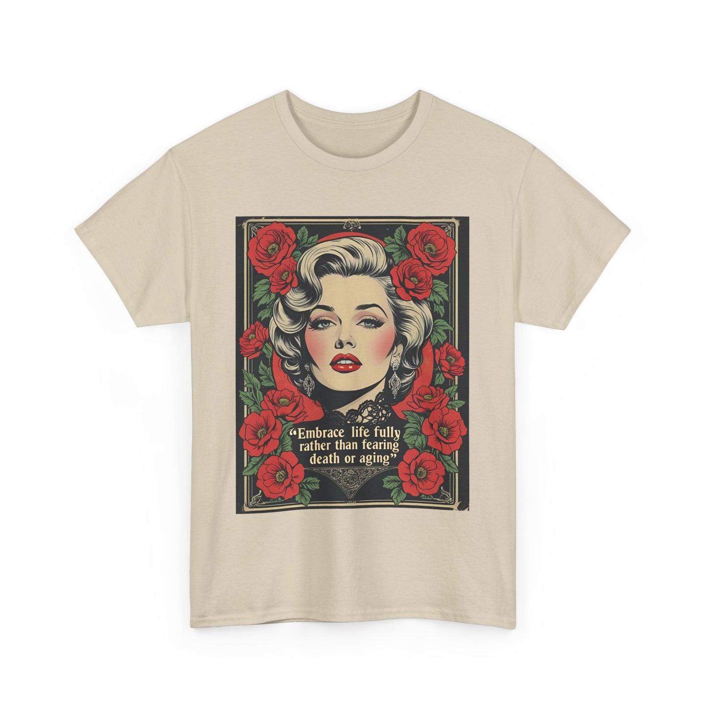 T-Shirt Day of the Dead Monroe Quote Roses