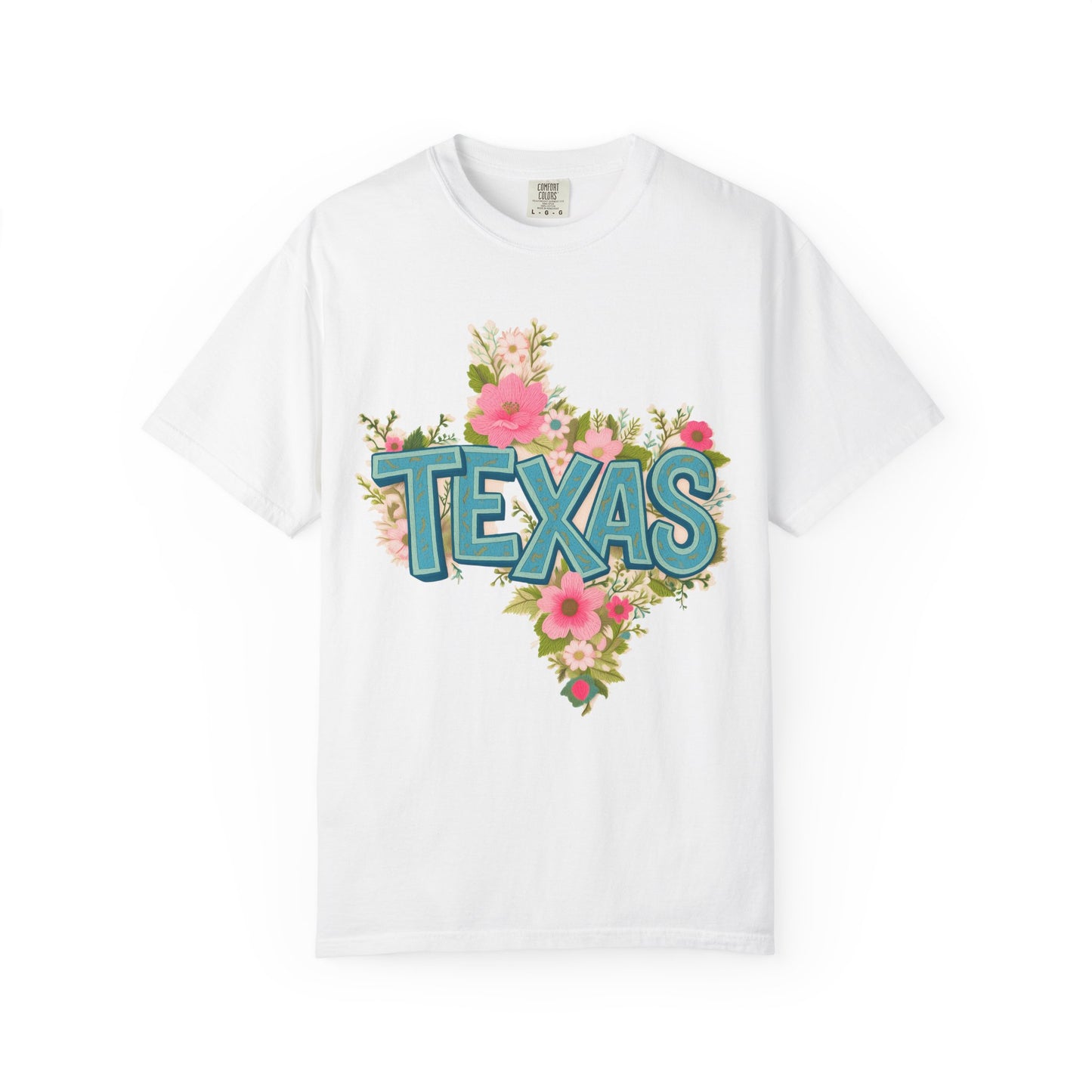 Texas Floral State T-Shirt — Vintage Floral Texas Pride Tee