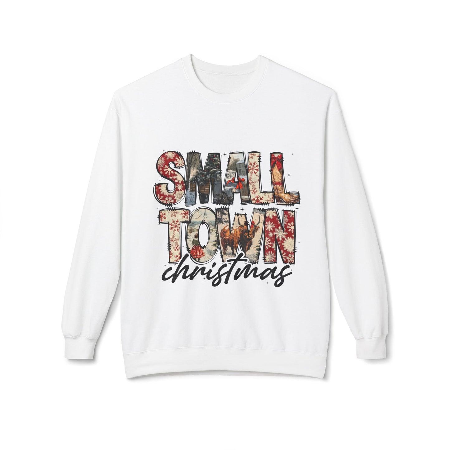 Christmas Sweatshirt - Small Town Holiday Vibes