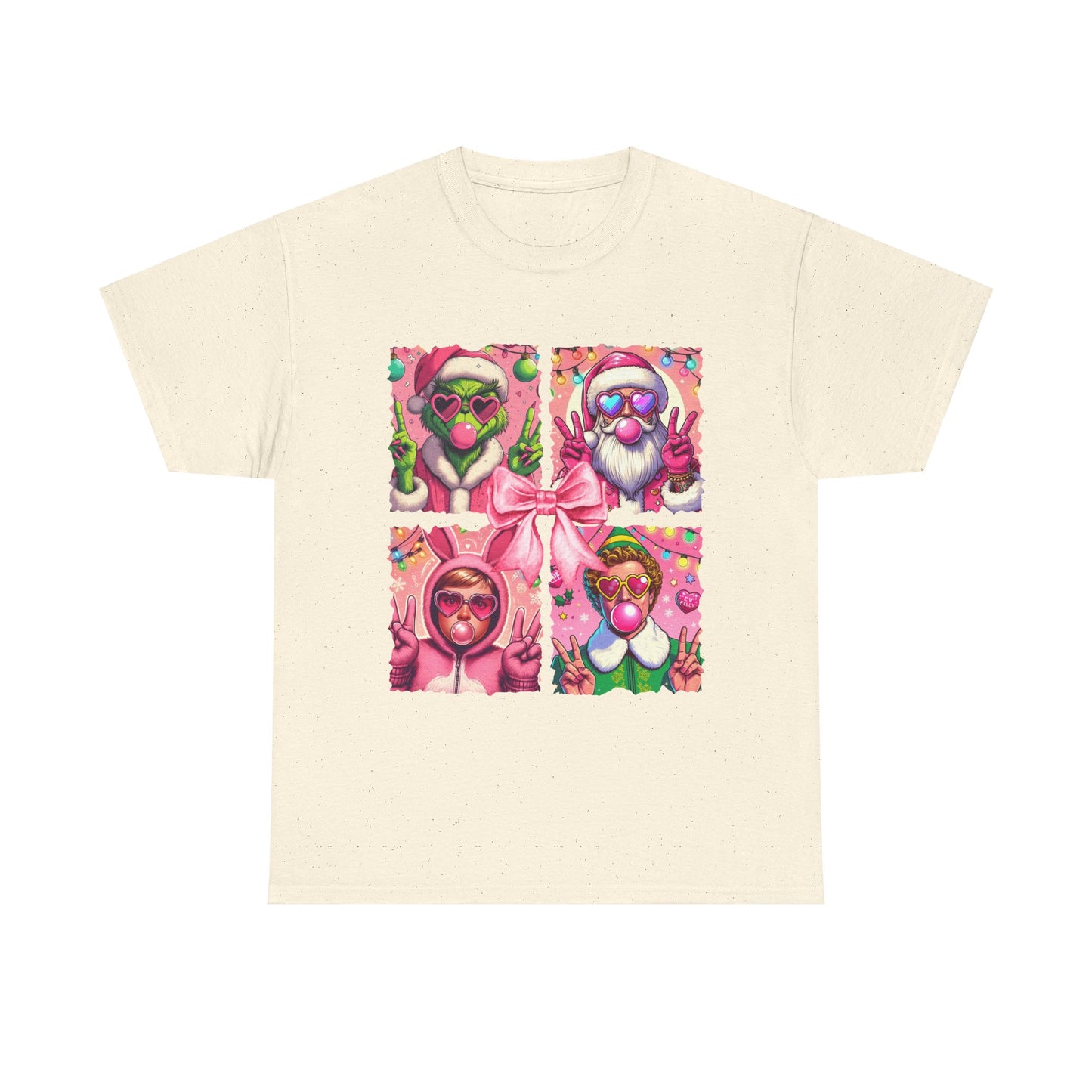 Christmas Pink Santa Grinch Unisex Tee