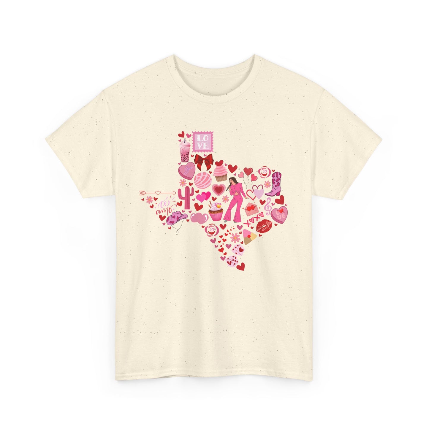 Texas Love Unisex Tee Shirt - Vintage Lone Star State Souvenir Gift