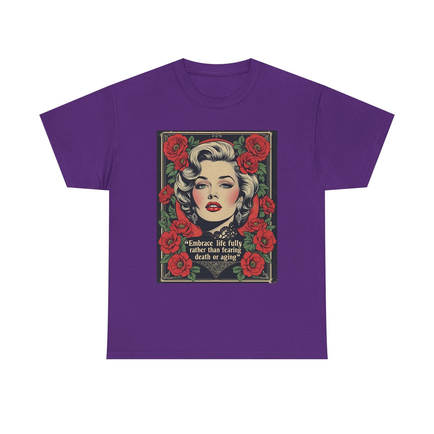 T-Shirt Day of the Dead Monroe Quote Roses
