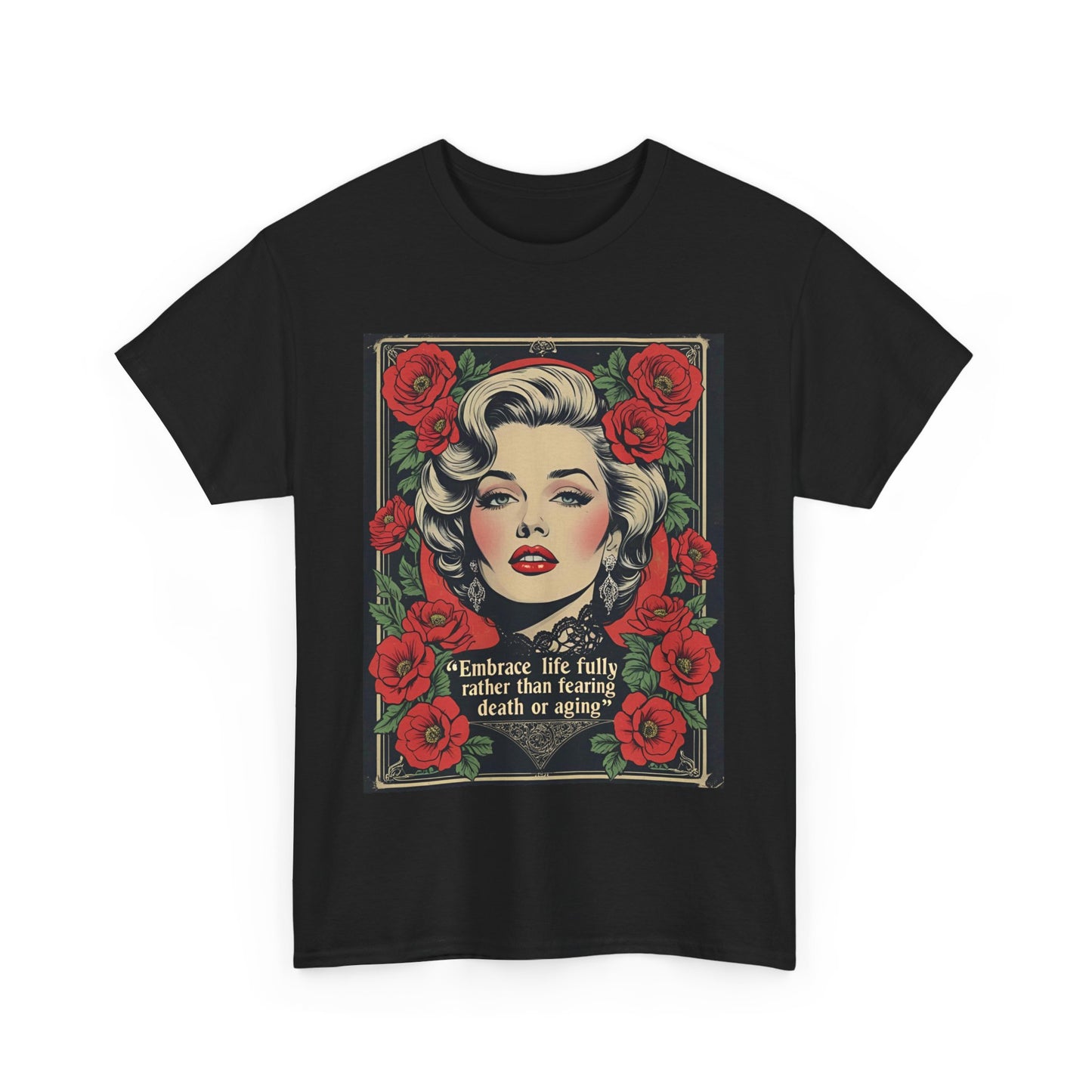 T-Shirt Day of the Dead Monroe Quote Roses