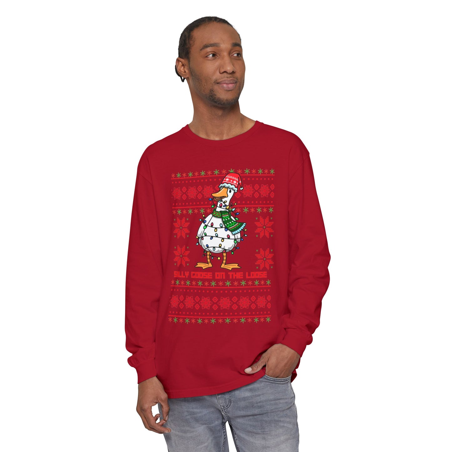 Christmas Silly Goose Long Sleeve T-Shirt