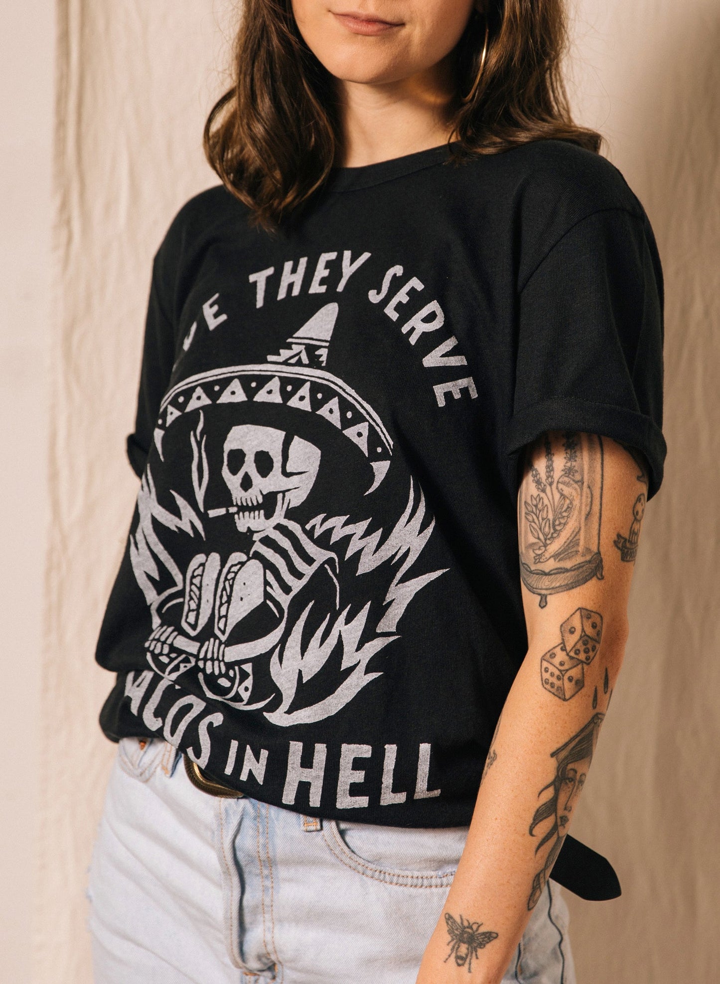 Hope They Serve Tacos in Hell Tee